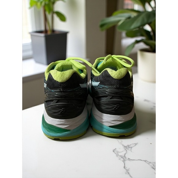 Asics Gel Nimbus 18 Women's Running Shoes Gray Green T650N Size 5 US - Picture 3 of 7